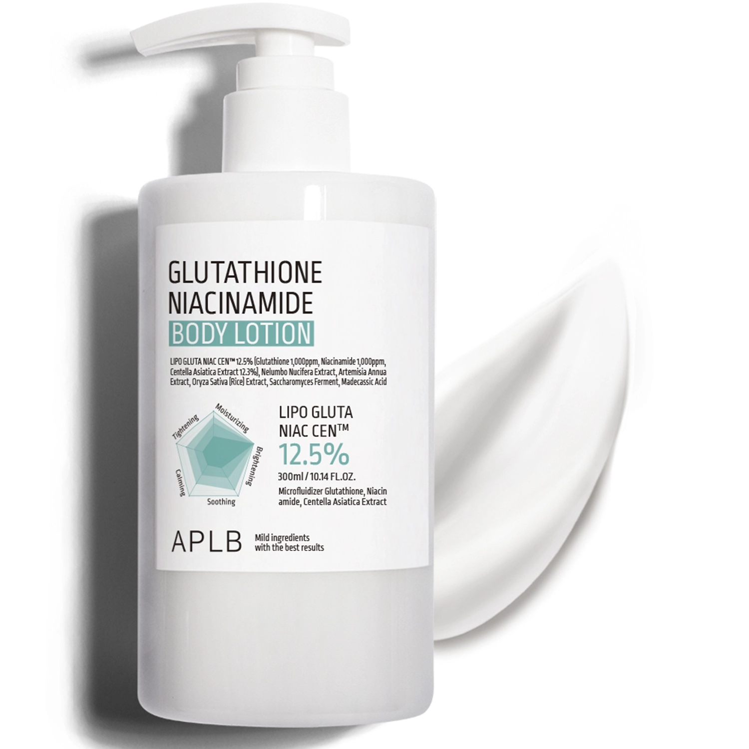 APLB - Glutathione Niacinamide Body Lotion - Brightening and Moisturizing Body Lotion - 300ml